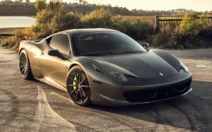 Ferrari 458 Italia Grigio Silverstone on ADV.1 Wheels (ADV10 M.V2 SL) 2018 года